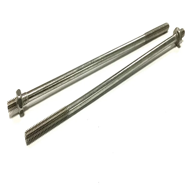 M2 M3 M4 M5 M6 Customized Hexagon Screw Stainless Steel Socket Set Screw Double End Thread Stud Screw