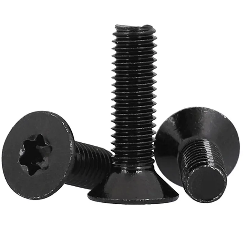 M3 M4 M5 M6 M8 M10 Black Alloy Steel Torx Countersunk Flat Head Torx Screws Bolt