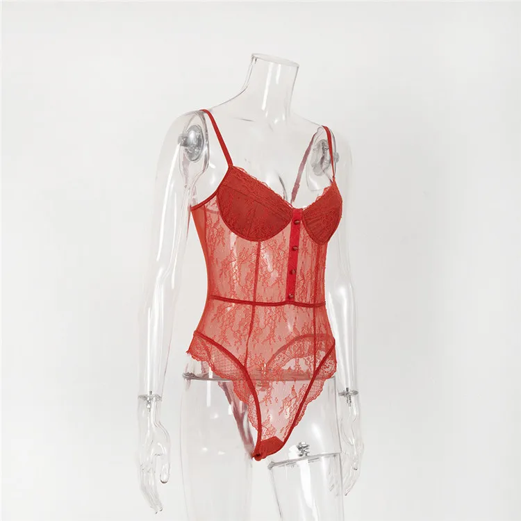 Lace Hollow Out Underwear Bodysuit Women Sexy Bra Lingeries Set Corset Intimates Nightwear Sling wholesale sexy lingerie