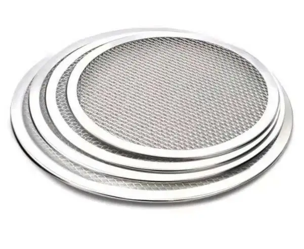 Hot Selling Aluminum Pizza Screen Baking Tray pizza tray pizza pan with hole