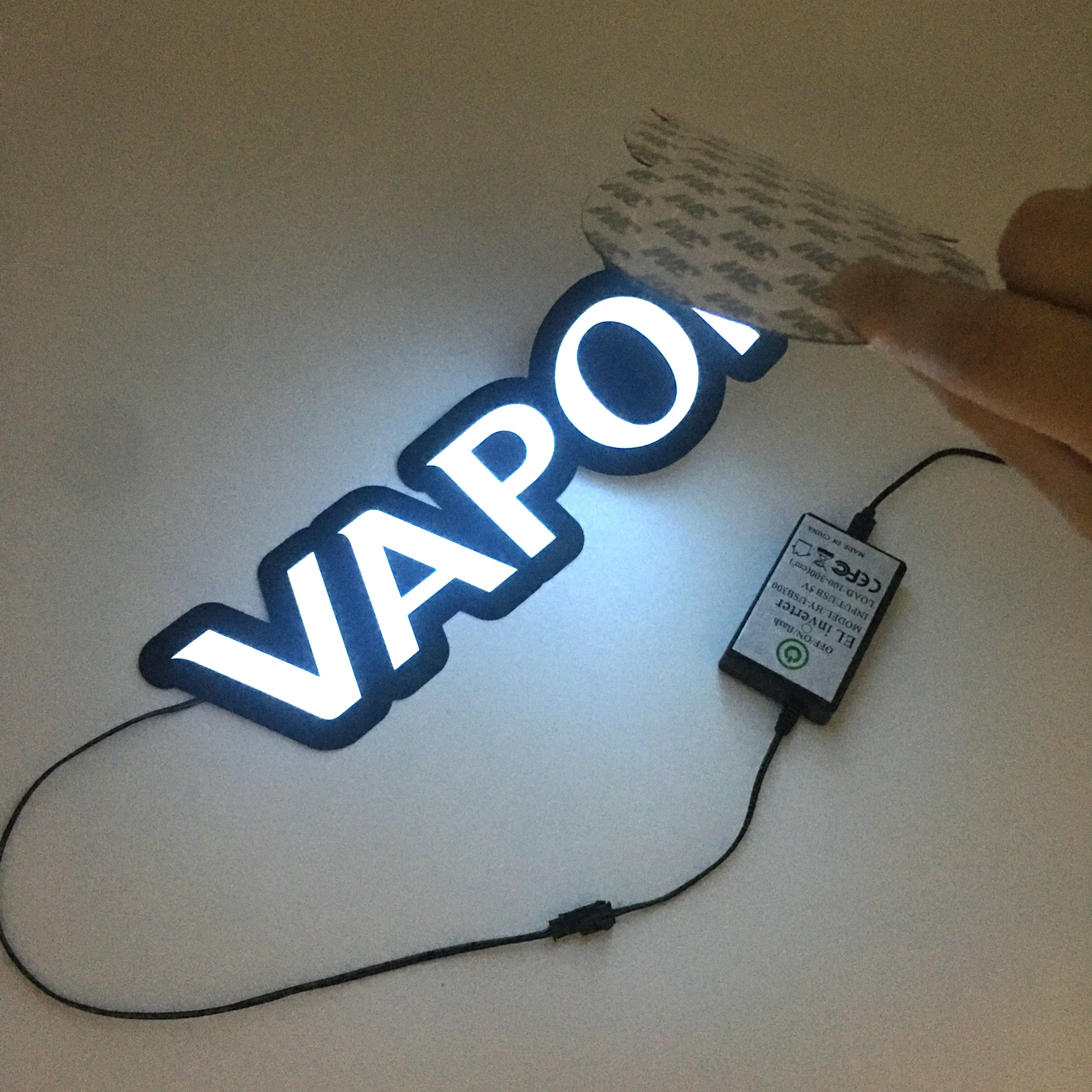  Гибкие светящиеся буквы с подсветкой 60X9 см USB-инвертором