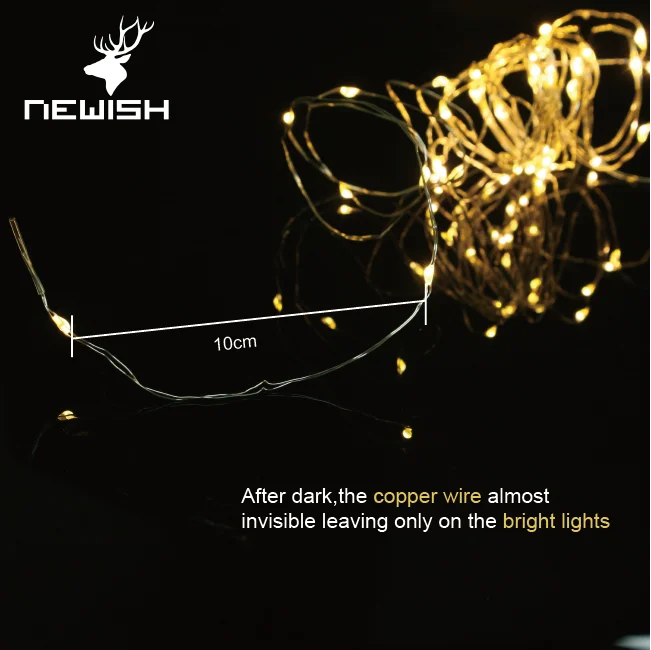 Newish открытый 400L медный провод теплый LED400 светодиодные рождественские строки света медной проволоки для праздника; Свадебная