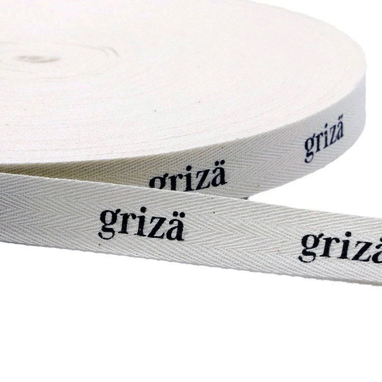 Хлопчатобумажная лента для одежды с принтом