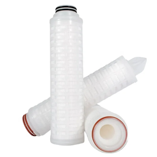 Wide Chemical Compatibility 10' 3um Glass Fiber GF Membrane Pleated Filter Cartridge for Reagents,inks and Paints