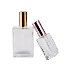 Прозрачный стеклянный флакон-распылитель для духов, 30/50/100 мл