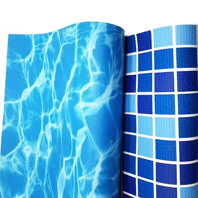 Заводская цена, пользовательская мозаика, ПВХ покрытие для бассейна с анти-ультрафиолетовой ПВХ мембраной для подземного