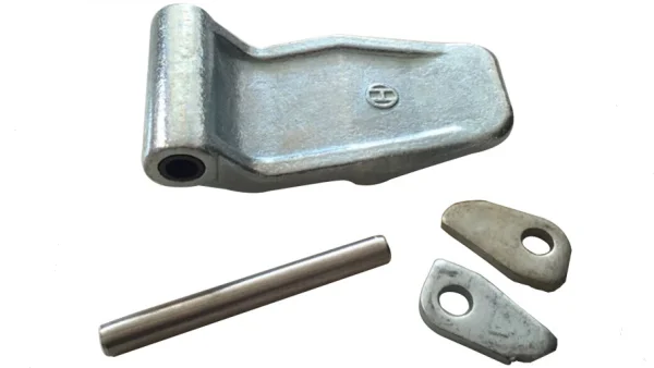Cargo or Van container door hinge with pins and lugs or foundation