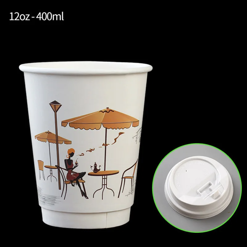 
Customized eco protection corrugated paper cup disposable hot milk tea drink coffe paper cup 