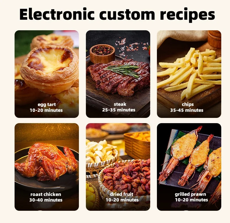 High Quality Visual 8L Large Capacity Pull-out Easy To Operate Household Electric Oil-free Air Fryer