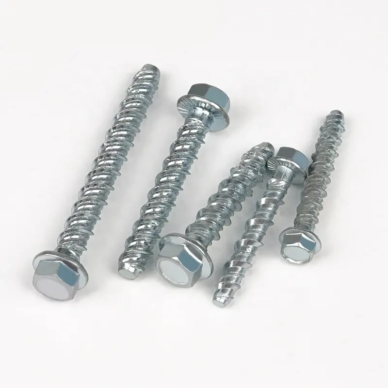 M6M8M10M12 frame fixing screws for structural fixing, stainless steel hexagonal head concrete anchor screws