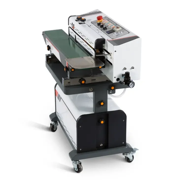 Automatic Continuous Vacuum Sealing Machine With Nitrogen Gas Filling Flush Sealing Machine