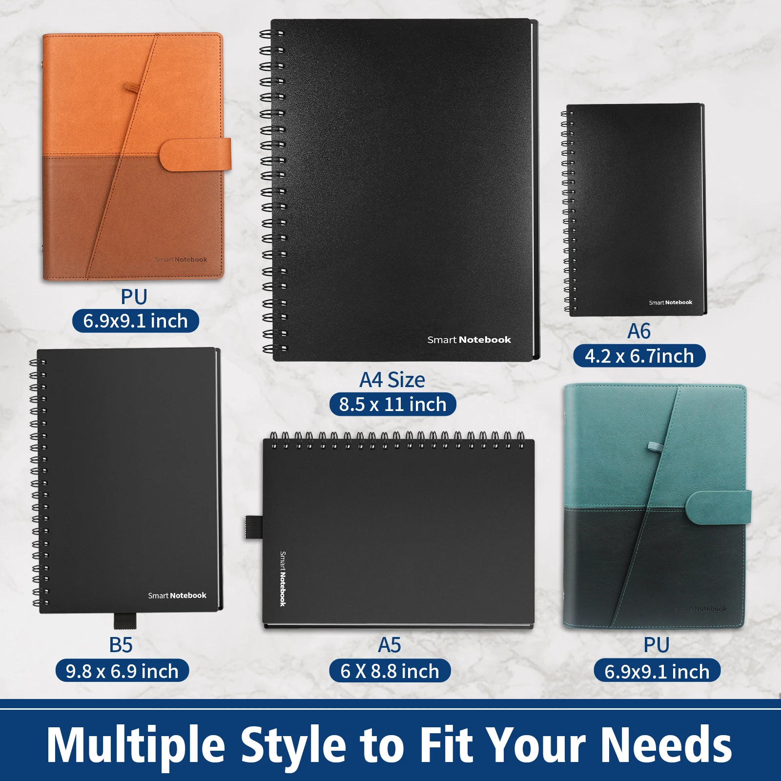 Newyes Price A4 Spiral Diary Cuaderno Inteligente Smart Reusable Notebook Eco Notepad With Pen