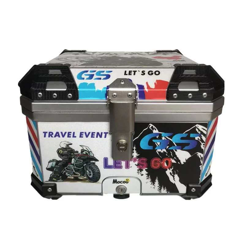 Chasing factory 38L 35L 45L 68 L scooter aluminium top boxes motorcycle top cases bike trunk tail boxes