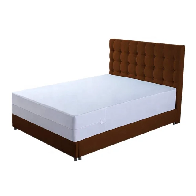 China wholesale truck quilted waterproof bed cover bedbug fabric mattress protector double