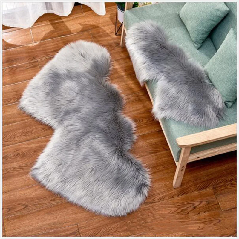 Amazon hot sale fur Rug Siamese love Fluffy Plush Faux Fur carpet wholesale Area rugs Soft mat