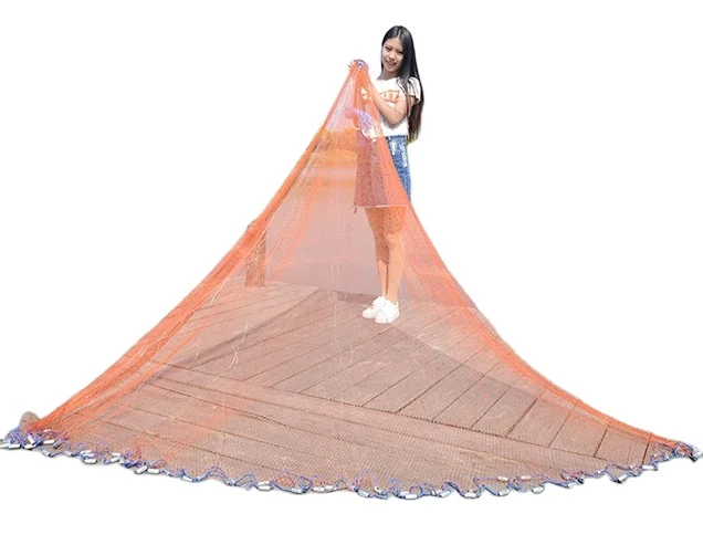 High quality professional  nylon hoop cast net fishing