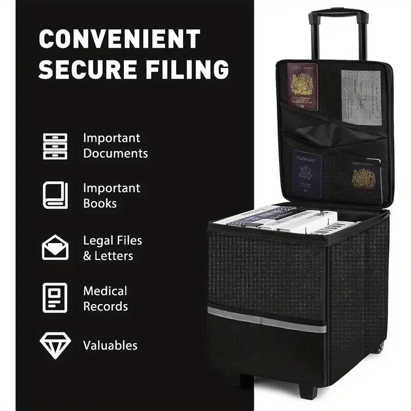 Box File Manufacturers  Fireproof Case Organizer Filling Office Safe Fireproof Document Box With Lock