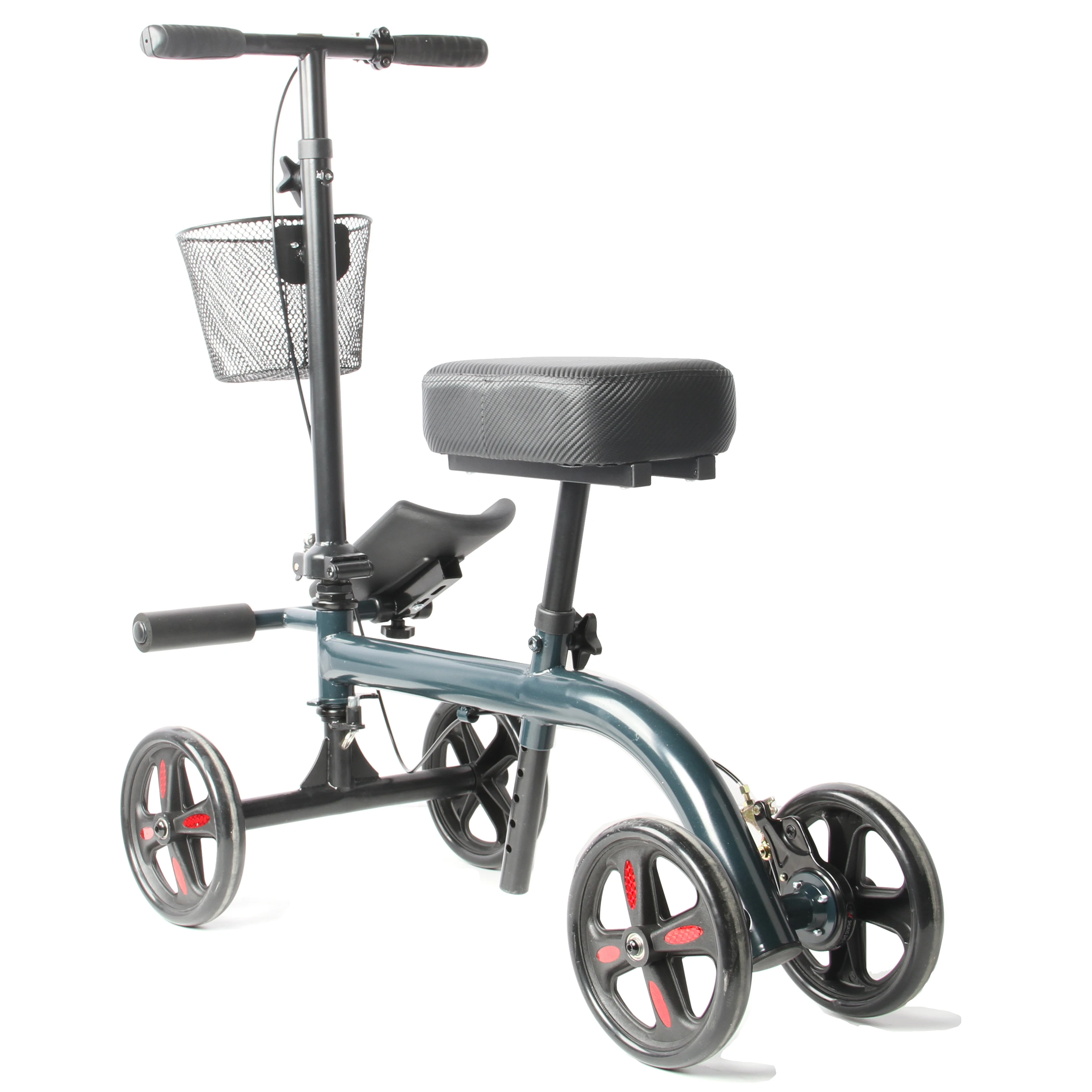 Rehabilitation therapy supplies adult standing knee walker adult foldable handicapped knee scooters
