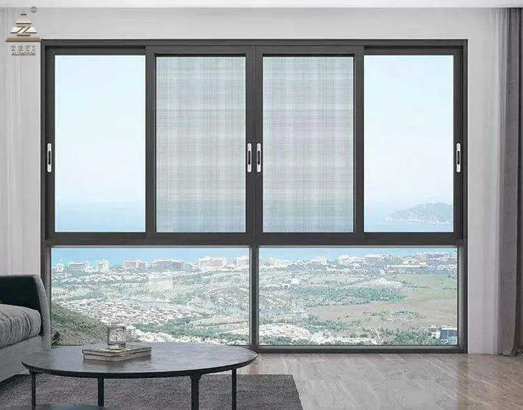 New Model Window China Supplier Sliding Price Of Aluminium Sliding Window Double Glazed Tempered Glass Aluminum Sliding Window