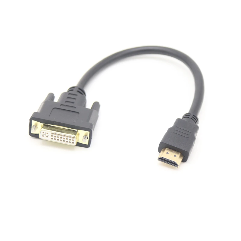 4K HDM Male to DVI Adapter Cable Black HD Extension Cable
