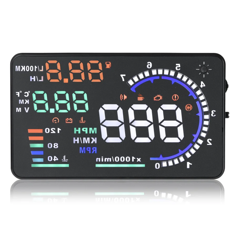 Winait A8 OBD2 Universal Car Head Up Display HUD with Color Display