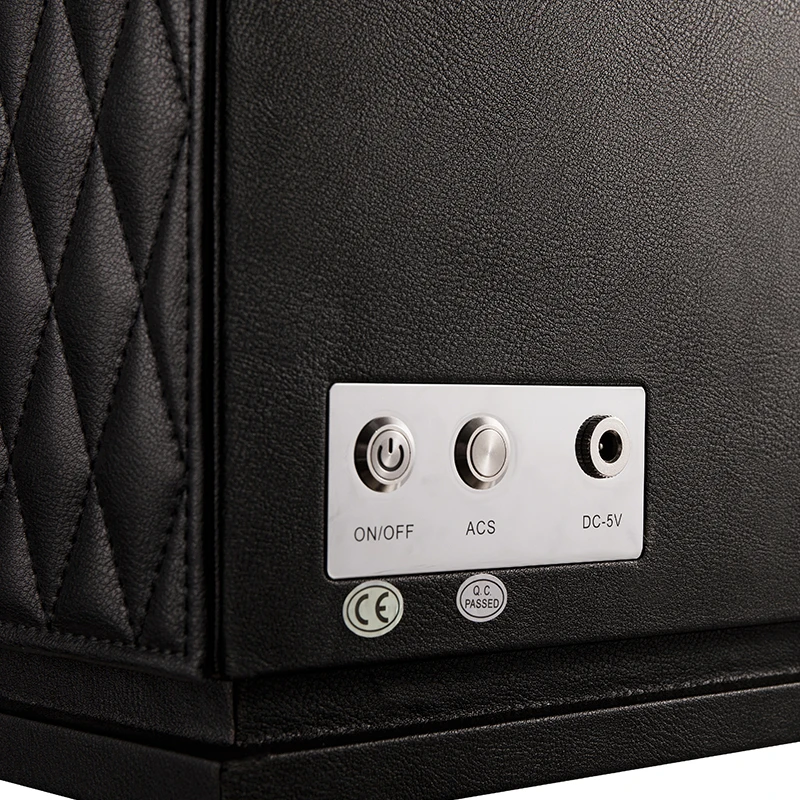 Embers 2024 New Leather Watch Winder 12 slots Black Green Orange LED light Touch Screen Control