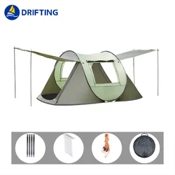 Free build outdoor Fully automatic field Rainproof boat  Instant Camping Beach pop up tent