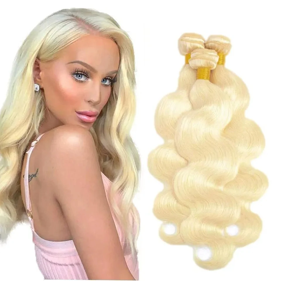 Wholesale 613 Bundles Human Hair Weave Vendor Cuticle Aligned Filipino Hair Raw Virgin Weft Blonde Color 100human Hair Supplier