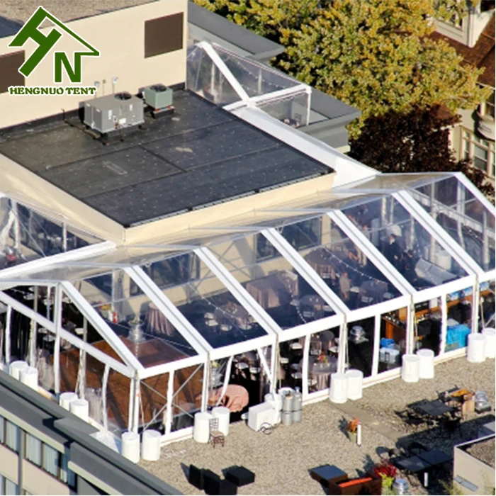 transparent roof clear span commercial aluminum frame tent wedding marquee