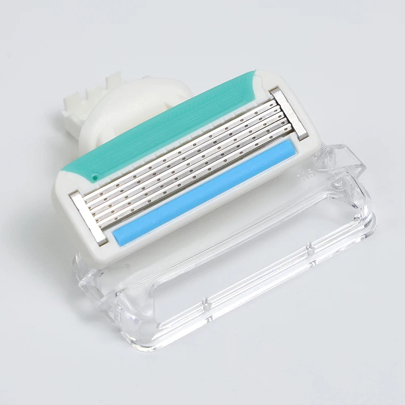 New Design 4 Cartridges/pack 5 Blade Women Germany Stainless Steel Blade Hair Remover Razor Blade Cartridge