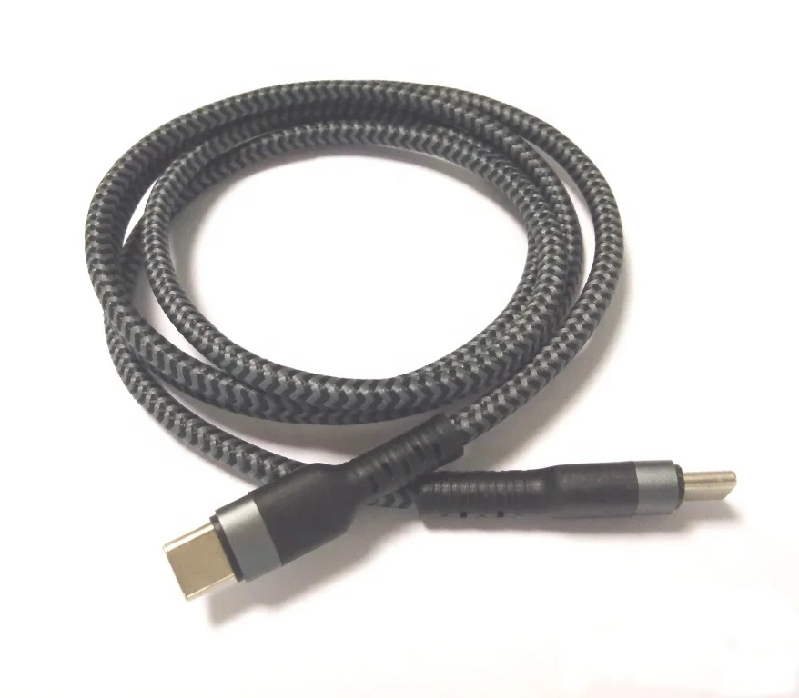 Новинка, Лидер продаж, полностью функциональный кабель для зарядки с разъемами USB и USB type-C, с нейлоновой оплеткой