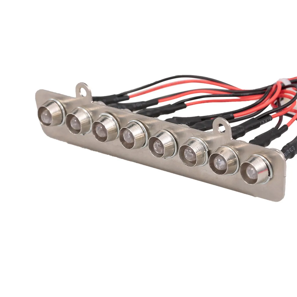 RC Car LED Light Metal Shell Set Red White Light for 1/7 Traxxas UDR RC Truck Cars Tail Light