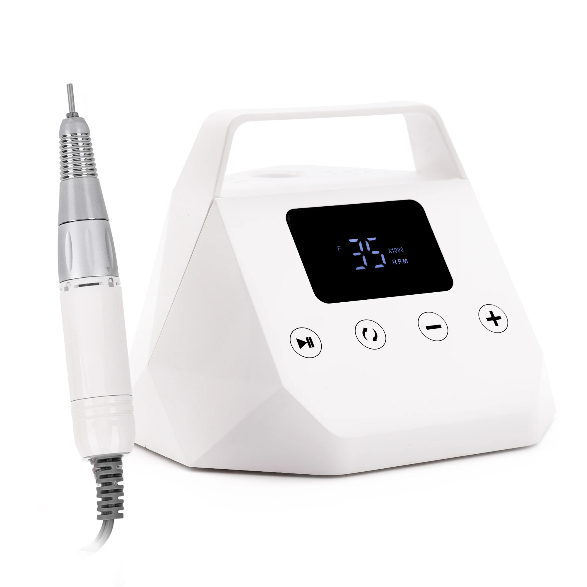 EU Electric 35000rpm Hand Piece Nail Drill Machine Strong Brushless Touch Screen Professional Nail Drill Pedicure