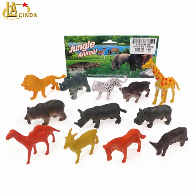 cheap zoo animal jungle carnivorous animals pvc kids toys wild animal