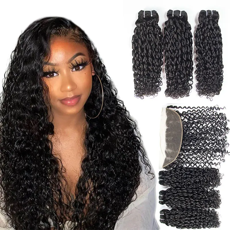 
Big Discount 100% human hair bundles, buy in bulk virgin hair unprocessed brazilian hair pixel curly weave 