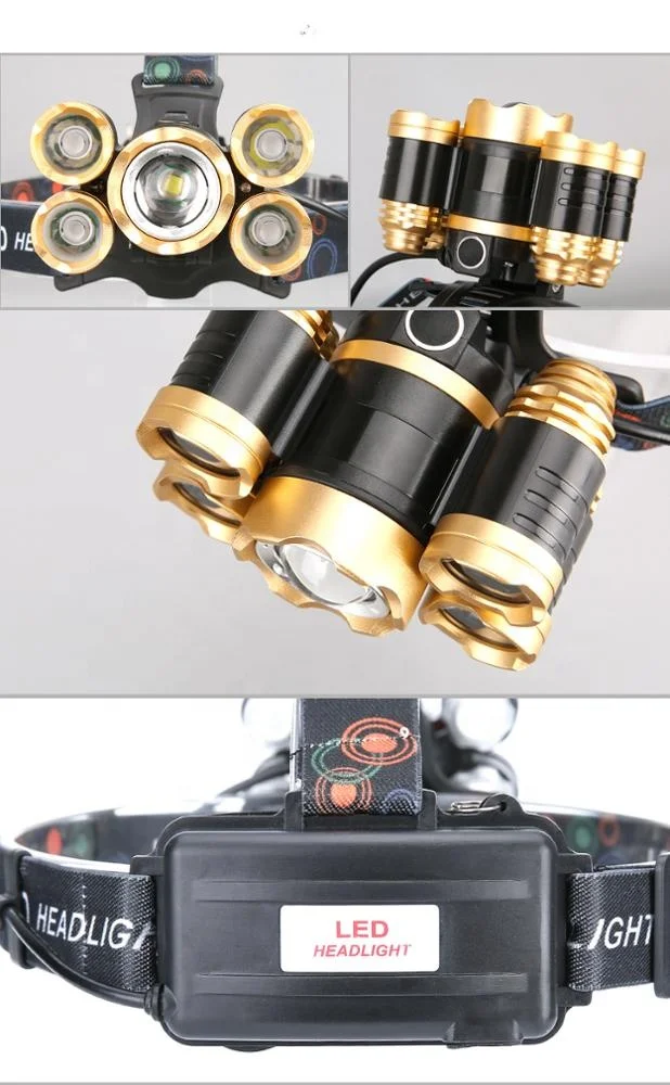 Hot sales led rechargeable usb waterproof outdoor head lamp