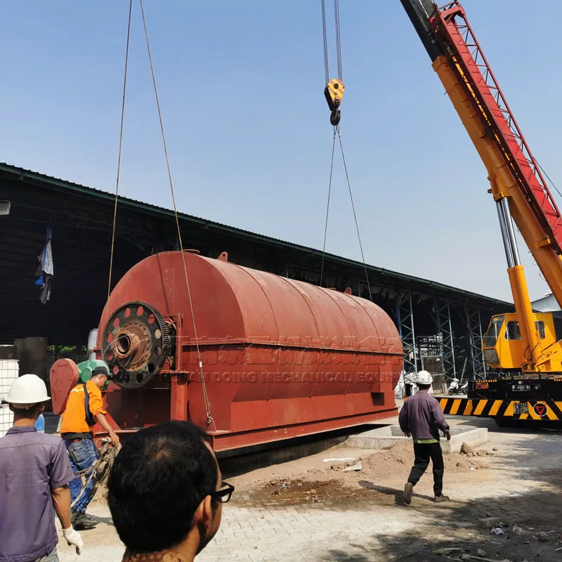 
2021 Professional manufacturer 5T recycling waste car tire pyrolysis machine 