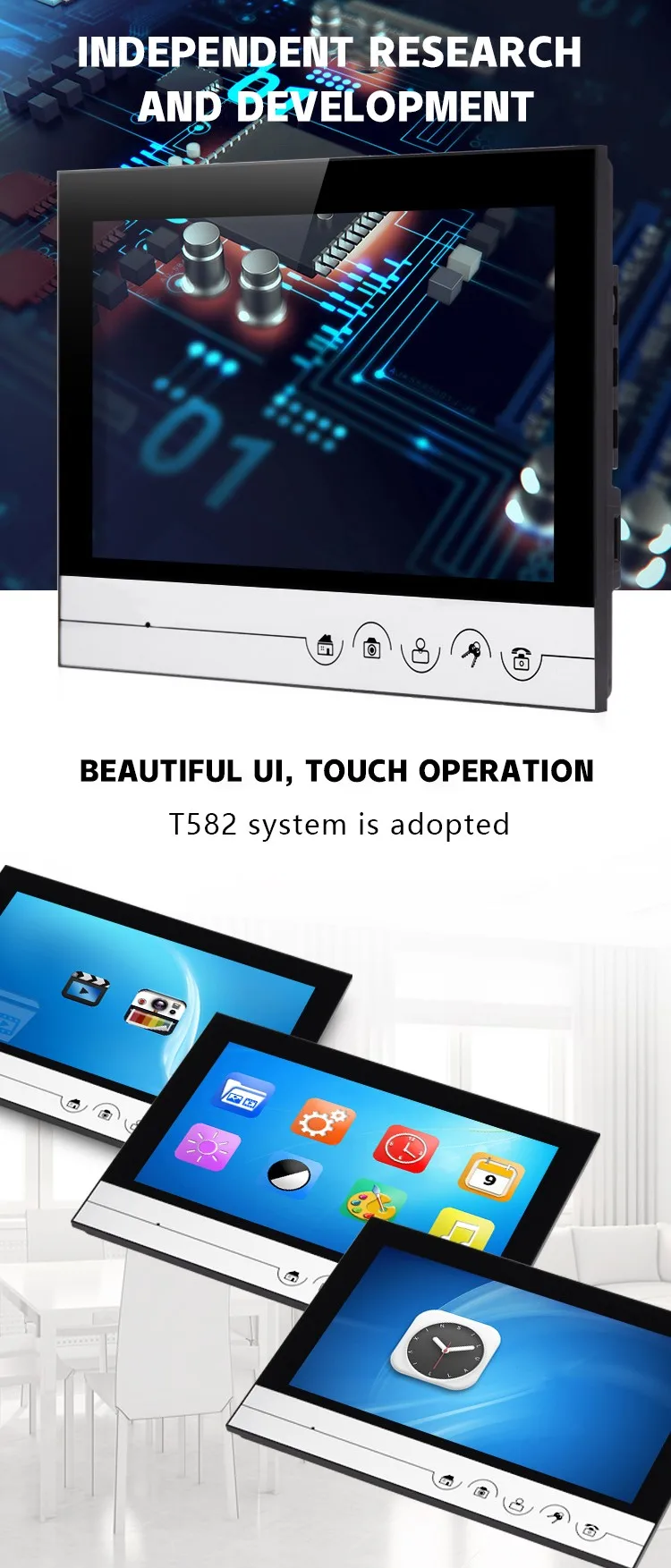 Smart Camera Ring Visual Doorbell Connected Mobile Phone Open The Gate