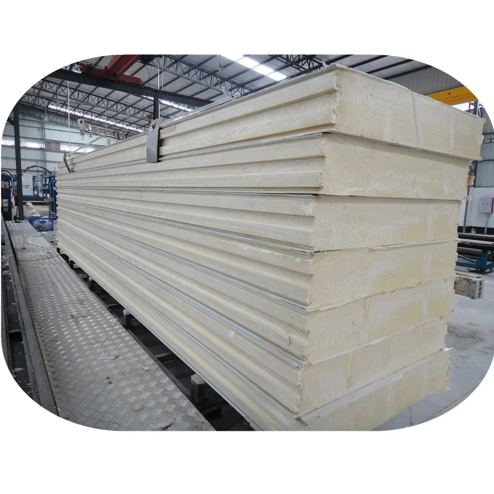 B1Fireproof Cold Room High Density PIR Insulation Board Polyiso Panel