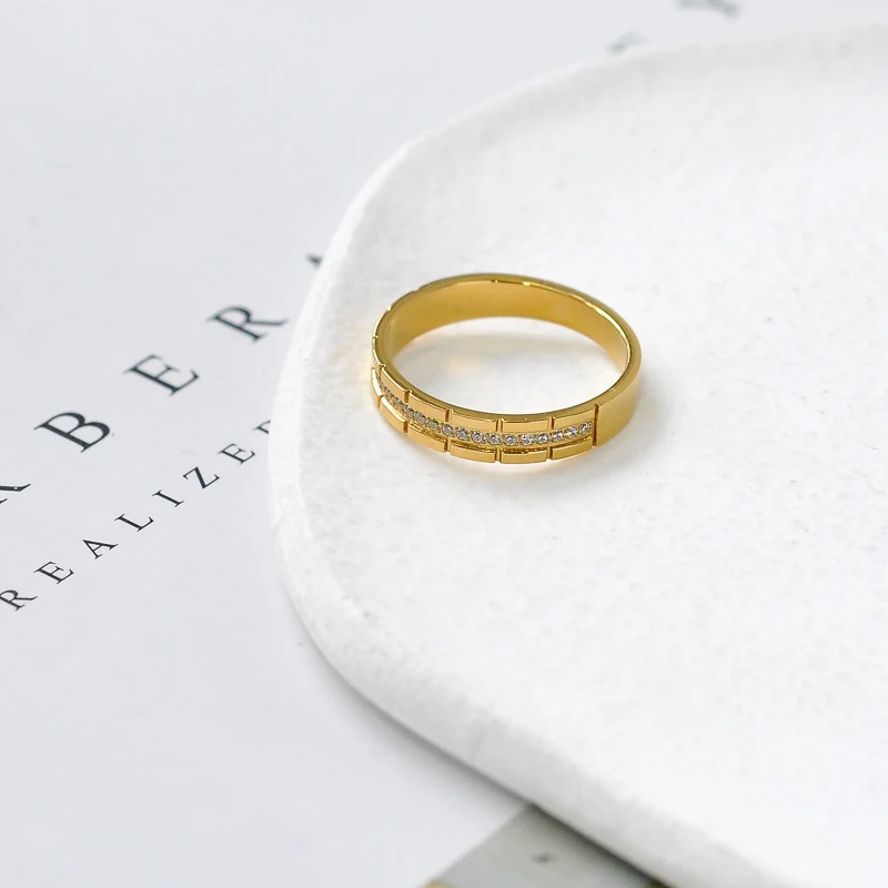 Изготовление на заказ ювелирных изделий никогда не увядает обручальные кольца из золота 18 карат, прекрасный снятия кольца тревоги кольцо из нержавеющей стали для мужчин и женщин