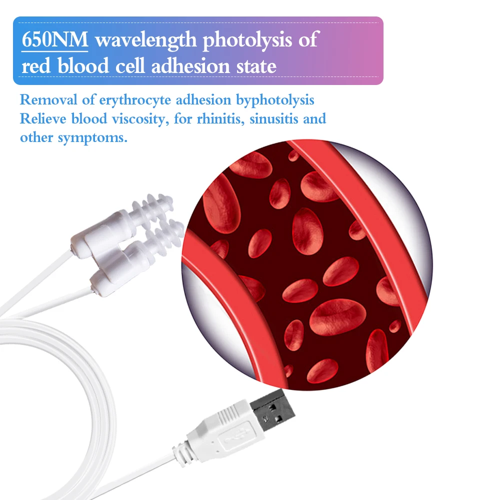 Wholesale Rehabilitation Therapy Nasal Congestion ILIB 650nm Led Light Laser Therapy Allergic Rhinitis Sinusitis Cure