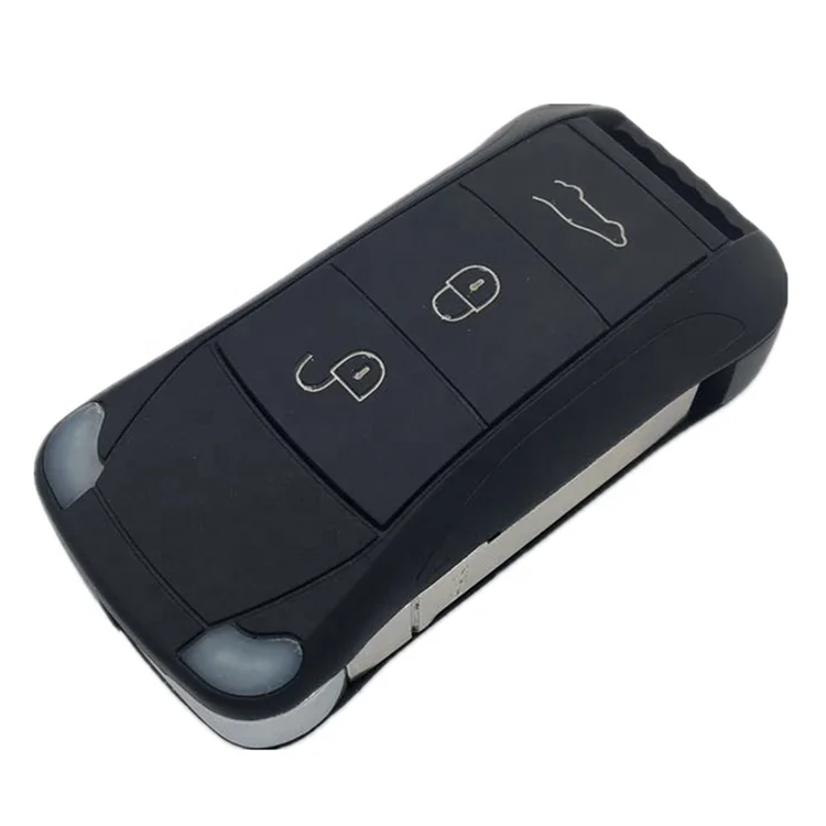 Чехол для автомобильного ключа-пульта дистанционного управления с 3 кнопками для Porsche Key Cayenne 2004-2011