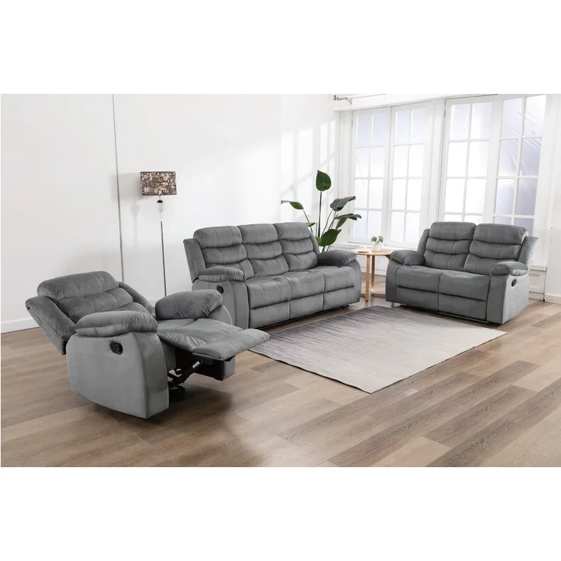 Sans Modern Sofas Reclinables Air Leather Manual 3 2 1 Recliner Sofa Set For Living Room