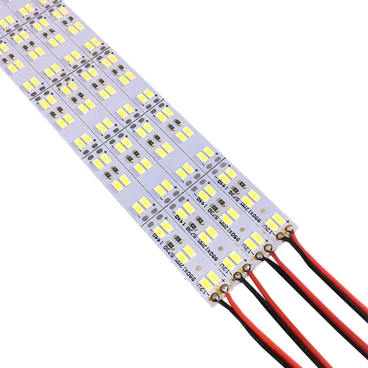 12 В 24 smd 5730 5630 7020 8520 двухрядная Жесткая светодиодная лента