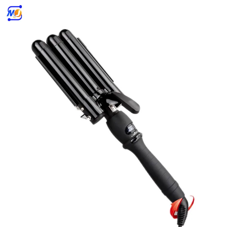 Zkagile OEM Factory Ceramic Hair Curler Dual Voltage Professional 3 Barrel Hair Curling Iron Triple Barrel Curling Iron