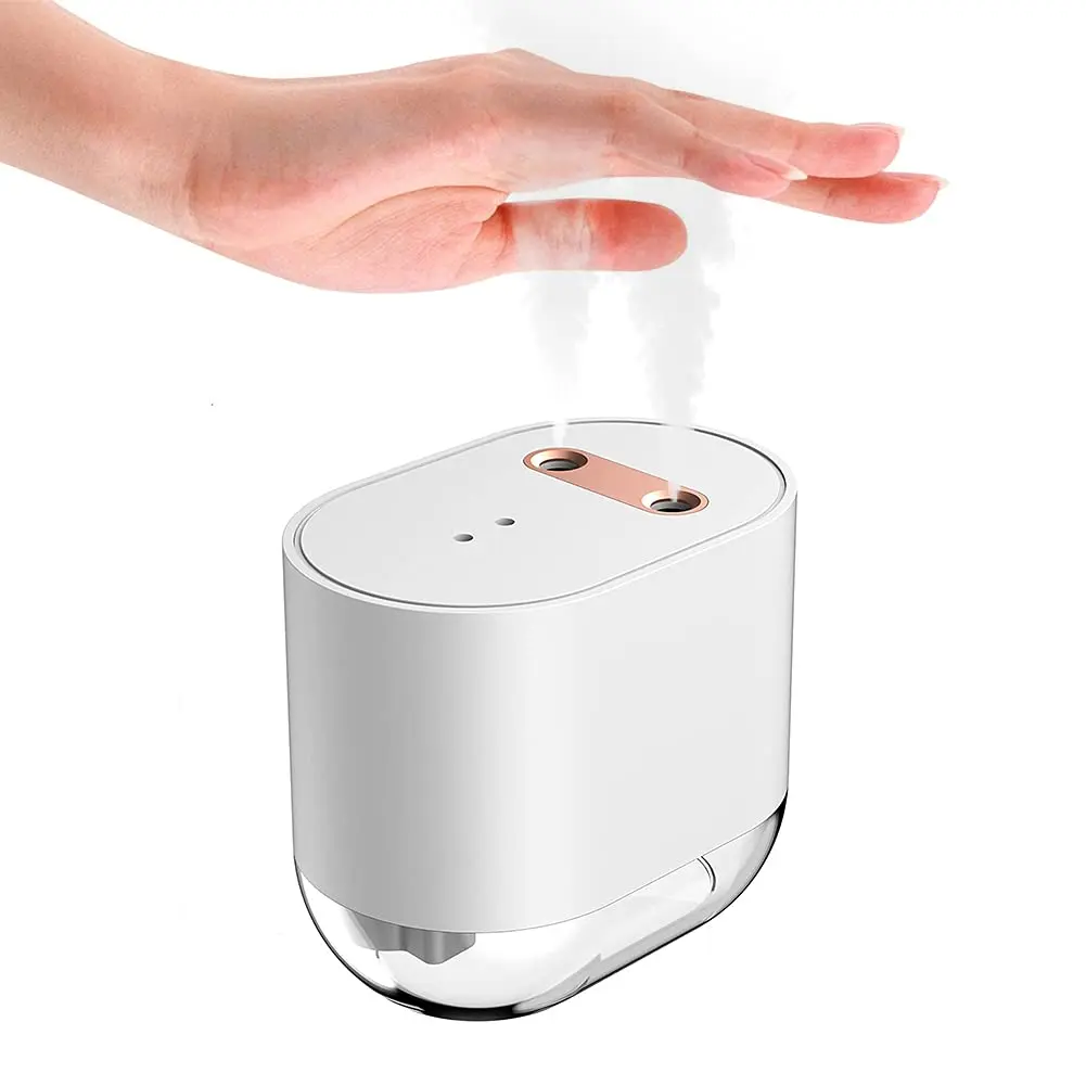  2021Newest design Double Hole Automatic Alcohol Dispenser Touchless Hand Sanitizer 100ml/7.2ozc alcohol