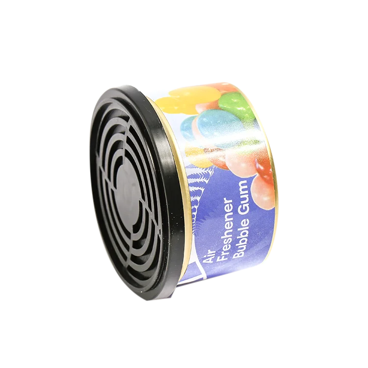Wholesale Bulk Aroma Diffuser Fresh Car Scent Bubble Gum Smell Air Fresheners Fragrance Gel Can