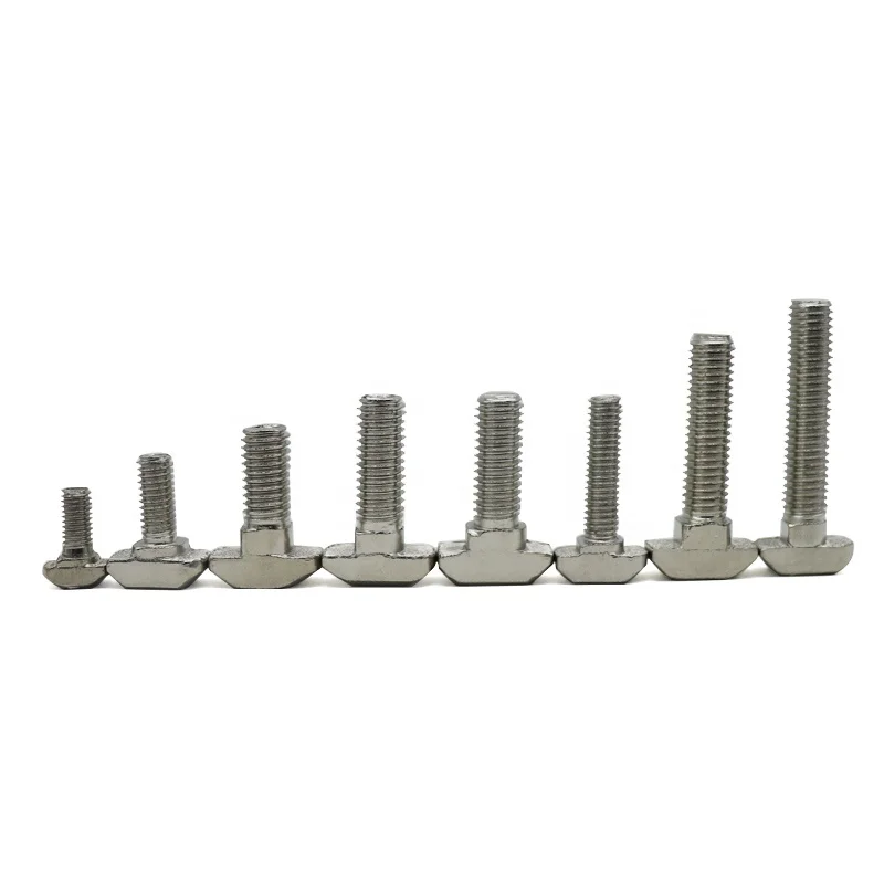 Zinc Plated Silver Inner Hex Cylinder Socket Cape Head Screw Bolts M4 M5 M6 M8 joint plate connector corner l bracket t nuts