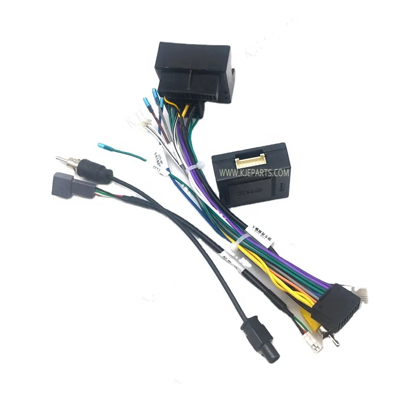 Car Android Player 40pin Adapter Wiring Harness With Canbus For Citroens C5 2018 Car Video Cable