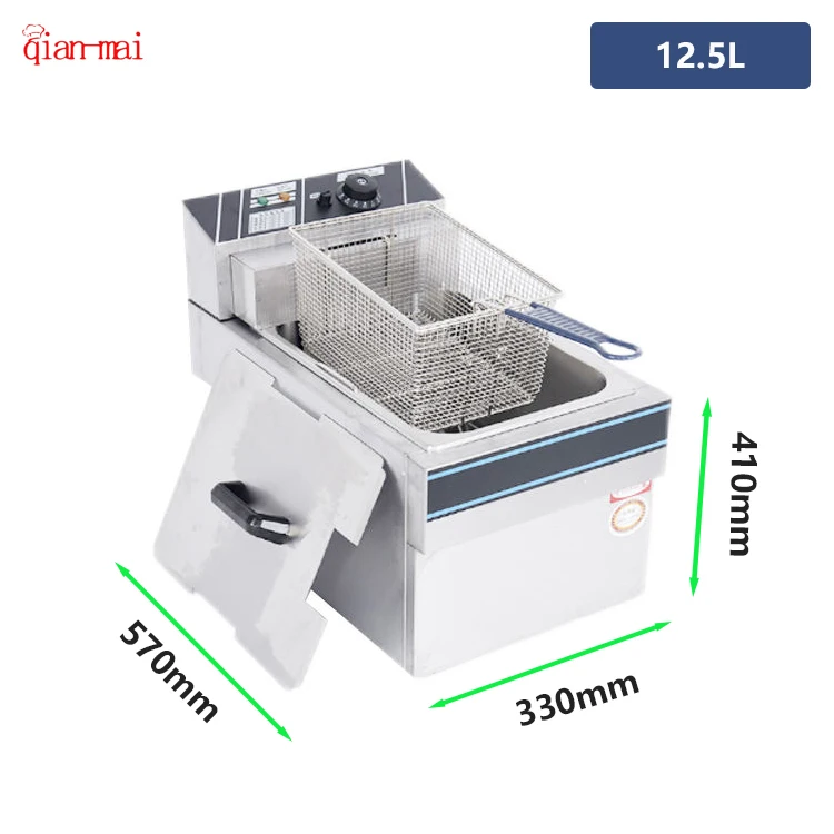 Snack Electric Fryers Commercial Chips Machine Potato Industrial KFC Tank Potato Chips Frying Deep Fryer Machine